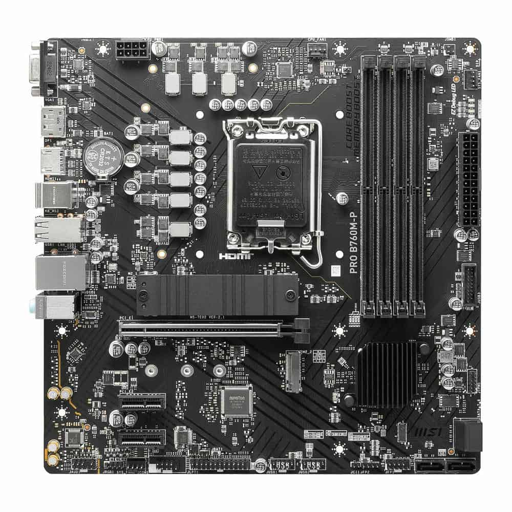 (image for) MSI Intel PRO B760M-P Micro-ATX Motherboard